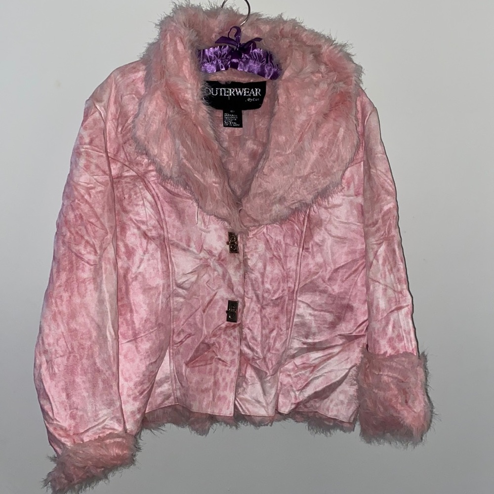 Pink Leopard Coat